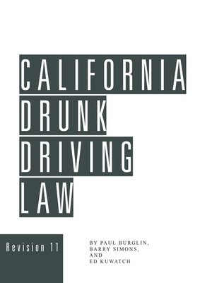 cover image of California Drunk Driving Law